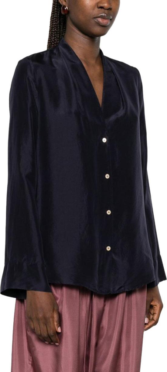 26SS 포르테포르테 블라우스 14859MYSHIRTMIDNIGHT CYAAN - FORTE FORTE