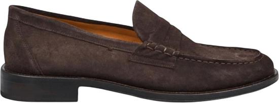 26FW 포사 로퍼 COLLEGEPENNYLOAFERSUEDEDARKBROWN