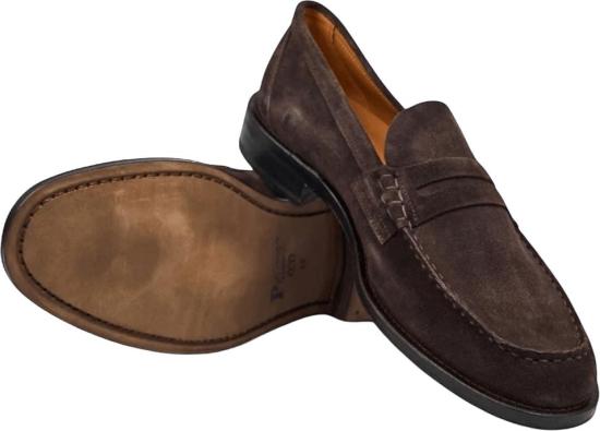 26FW 포사 로퍼 COLLEGEPENNYLOAFERSUEDEDARKBROWN - POSA