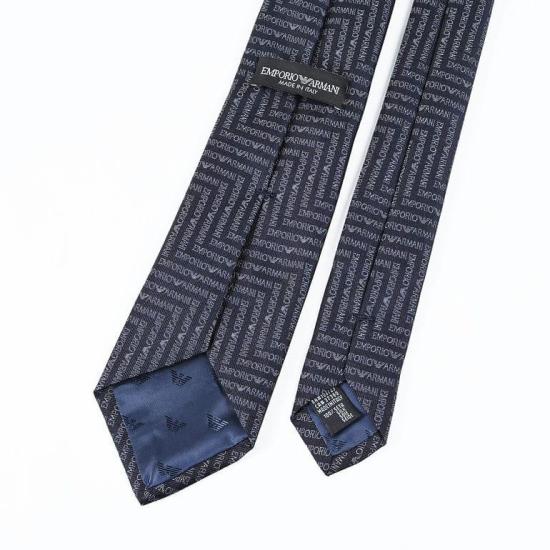 26SS 엠포리오 아르마니 넥타이 340075 3R604 00035 Blu navy - EMPORIO ARMANI
