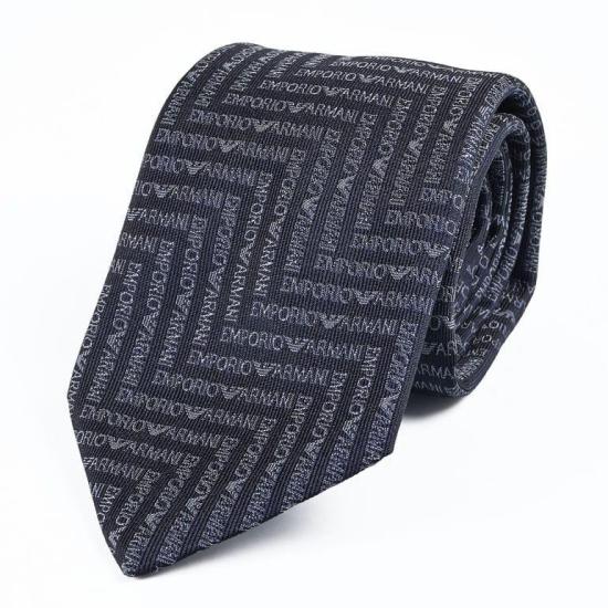 26SS 엠포리오 아르마니 넥타이 340075 3R604 00035 Blu navy - EMPORIO ARMANI