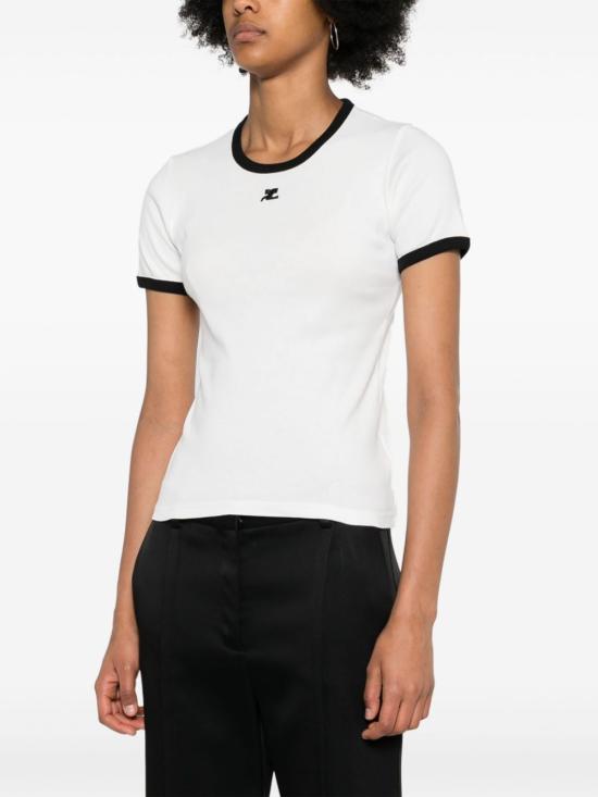 26FW 쿠레쥬 반팔 티셔츠 VESJTS017JS0070 0098 WHITE - COURREGES