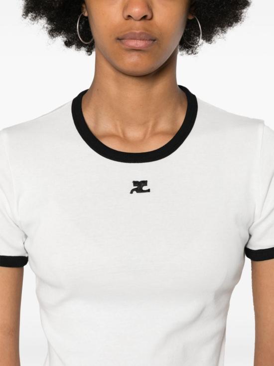 26FW 쿠레쥬 반팔 티셔츠 VESJTS017JS0070 0098 WHITE - COURREGES