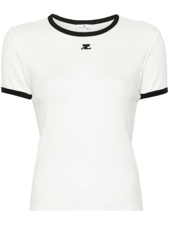 26FW 쿠레쥬 반팔 티셔츠 VESJTS017JS0070 0098 WHITE