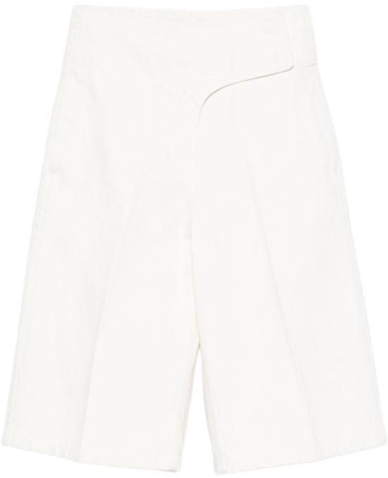 26SS 아미 코튼 랩드 벨티드 버뮤다 쇼츠 FSO840 DE0126136 WHITE