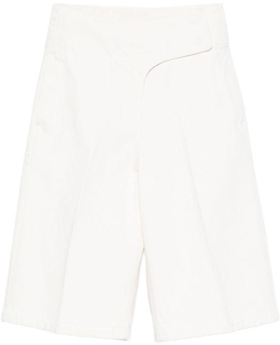 26SS 아미 코튼 랩드 벨티드 버뮤다 쇼츠 FSO840 DE0126136 WHITE