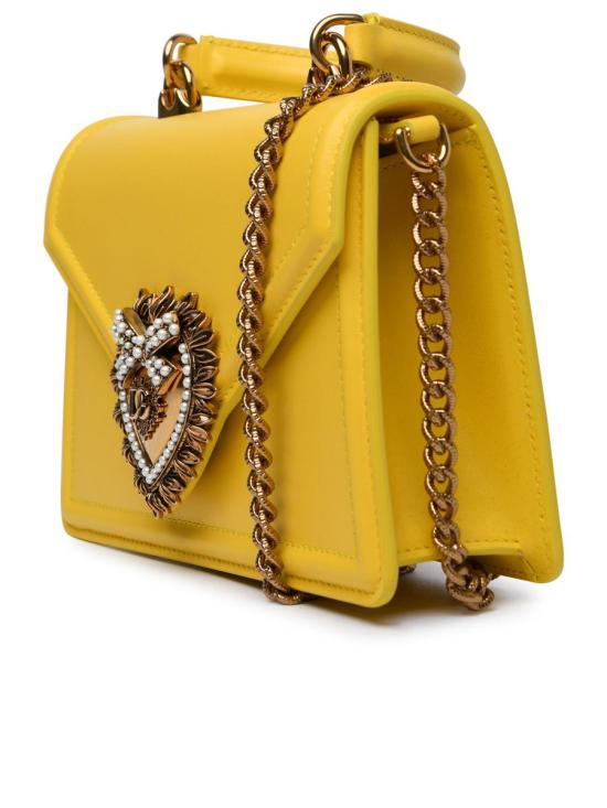26SS 돌체앤가바나 스몰 스무스 카프스킨 디보션 백 BB6711AV893 80205 Giallo oro - DOLCE & GABBANA