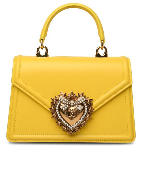 26SS 돌체앤가바나 스몰 스무스 카프스킨 디보션 백 BB6711AV893 80205 Giallo oro