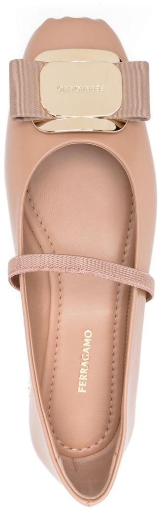 26SS 살바토레 페라가모 바라 보우 발레 플랫 01H345785210016 PINK - SALVATORE FERRAGAMO
