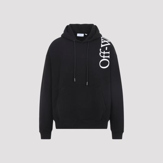 26FW 오프화이트 후드 티셔츠 44MBB085F26F00O001 BLACK