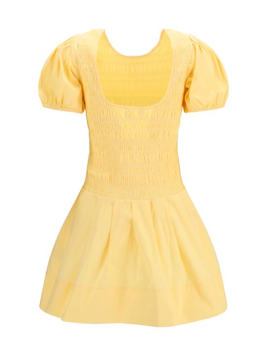 26FW 가니 미디 원피스 A1030622 00K YELLOW - GANNI