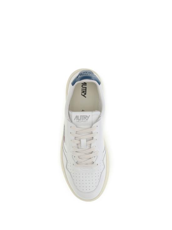26FW 오트리 메달리스트 로우 스니커즈 AULMLL29 WHTMALBLUE WHITE - AUTRY