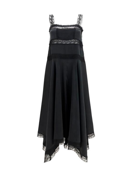 26FW 가니 롱 원피스 A1030668 099 BLACK