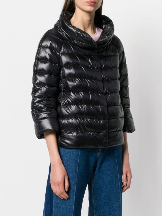 26FW 에르노 소피아 레귤러 핏 케이프 다운 자켓 PI0046DIC 12017Z9300 Black - HERNO