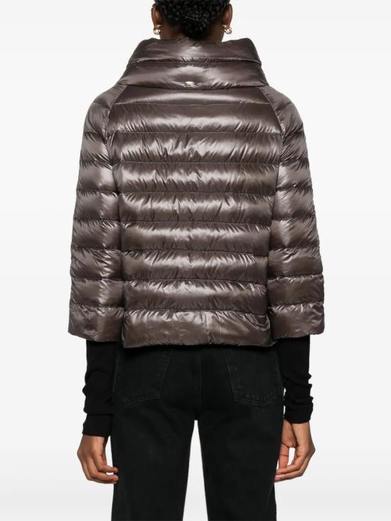 26FW 에르노 소피아 레귤러 핏 케이프 다운 자켓 PI0046DIC 12017Z9480 Gray - HERNO