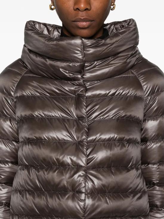 26FW 에르노 소피아 레귤러 핏 케이프 다운 자켓 PI0046DIC 12017Z9480 Gray - HERNO