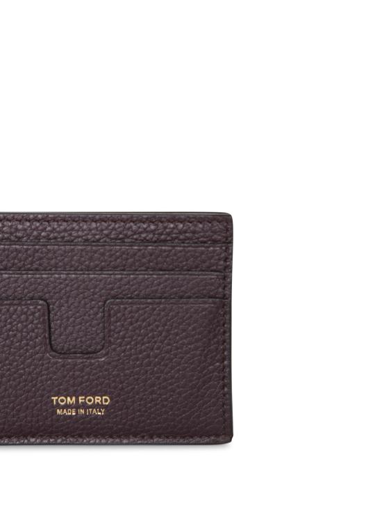 26FW 톰포드 그레인 레더 클래식 카드 홀더 Y0233 LCL158G 1R011 Bordeaux - TOMFORD