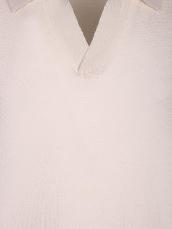 26FW 에르메네질도제냐 폴로 티셔츠 UGK93A2 131 N01 White - ERMENEGILDO ZEGNA