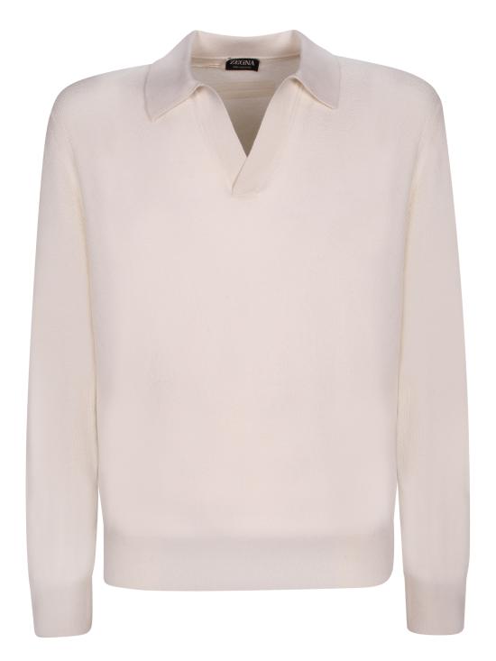 26FW 에르메네질도제냐 폴로 티셔츠 UGK93A2 131 N01 White