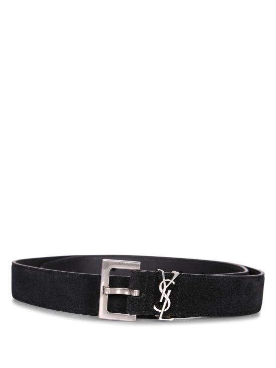 25FW 생로랑 모노그램 벨트 634440 03F0E 1000 Black
