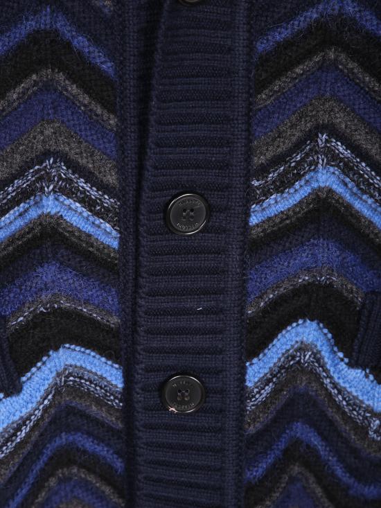 26FW 미소니 가디건 US25WM0B BK01D2 S72MK Blue - MISSONI