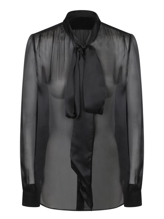 25FW 생로랑 블라우스 769138 Y3I13 1000 Black