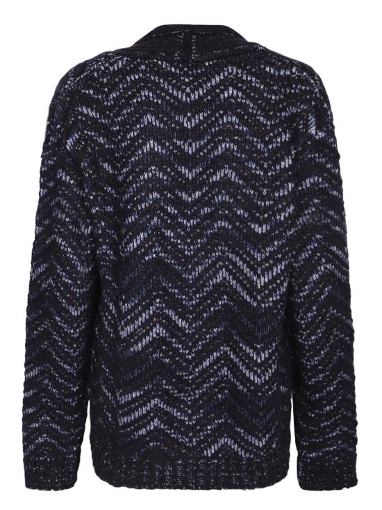 26FW 미소니 가디건 US25WM00 BK01AU S72MD Blue - MISSONI