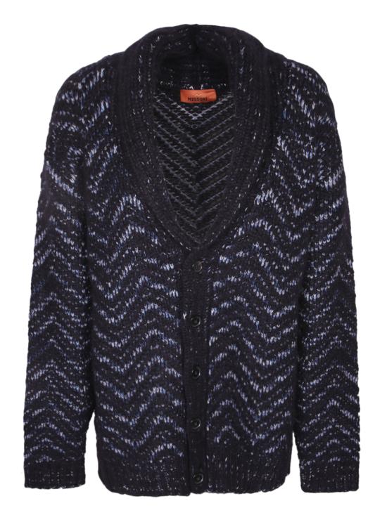 26FW 미소니 가디건 US25WM00 BK01AU S72MD Blue