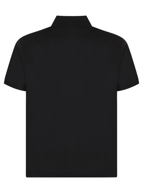 25FW 생로랑 카산드라 피케 폴로 셔츠 798944 Y37HC 1000 Black - SAINT LAURENT