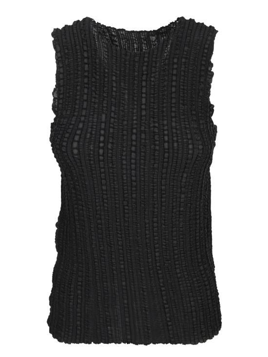 25SS 이세이 미야케 민소매 티셔츠 IM56FJ604 15 Black
