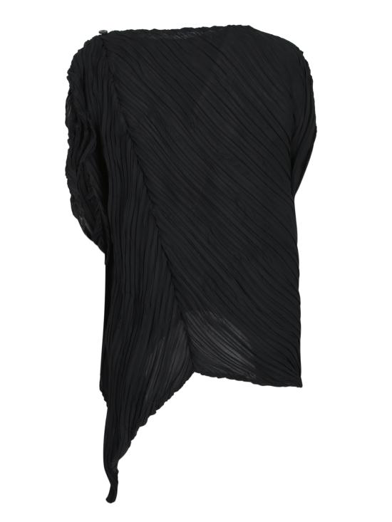 25SS 이세이 미야케 민소매 티셔츠 IM56FJ674 15 Black - ISSEY MIYAKE