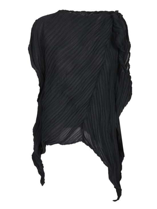 25SS 이세이 미야케 민소매 티셔츠 IM56FJ674 15 Black