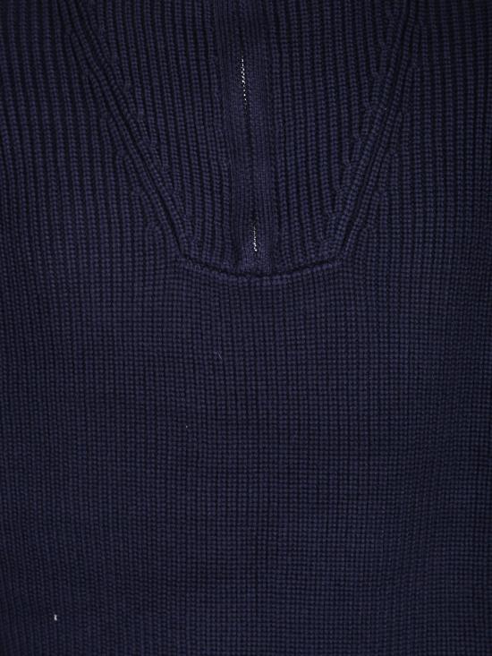 26FW 오피신 제네랄 집업 니트 W25MKNT313 DARK NAVY Blue - OFFICINE GENERALE