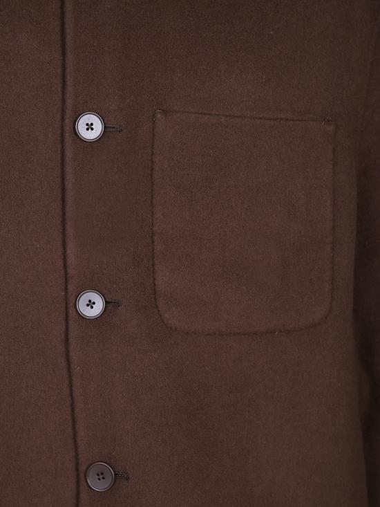 26FW 오피신 제네랄 긴팔 셔츠 W25MOVS077 ICED COFFE Brown - OFFICINE GENERALE