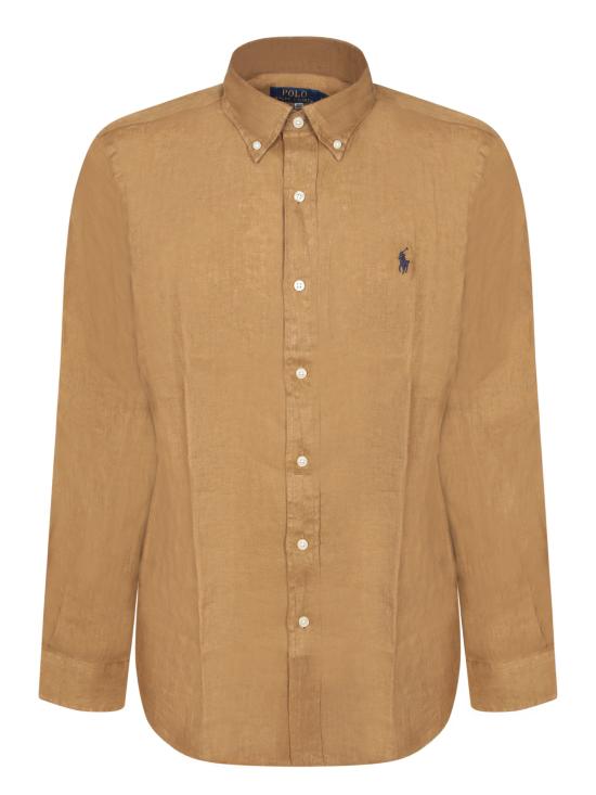 25SS 폴로 랄프로렌 긴팔 셔츠 710966294 016 Brown