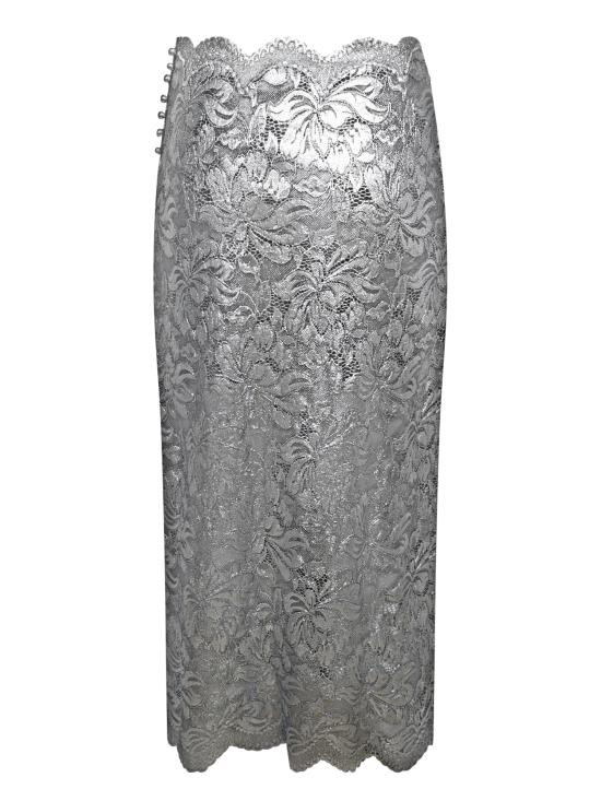 26FW 파코라반 롱 스커트 25AJJU598 PA0244 V912 Metallic - PACO RABANNE
