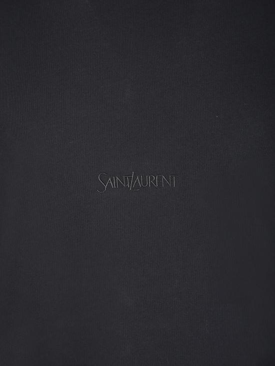25SS 생로랑 반팔 티셔츠 818535 YBHD2 1025 Black - SAINT LAURENT