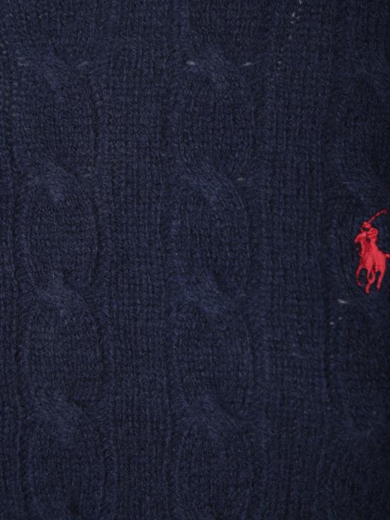 26FW 폴로 랄프로렌 폴로 자수 케이블 니트 스웨터 211971865 003 Blue - POLO RALPH LAUREN