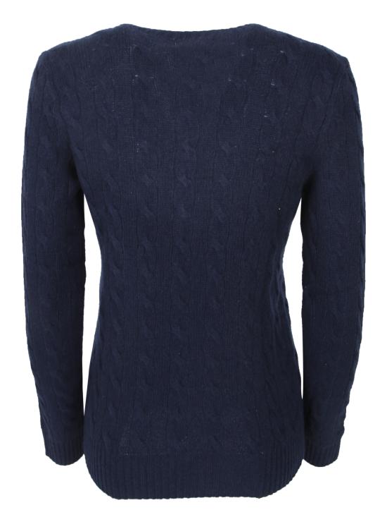 26FW 폴로 랄프로렌 폴로 자수 케이블 니트 스웨터 211971865 003 Blue - POLO RALPH LAUREN