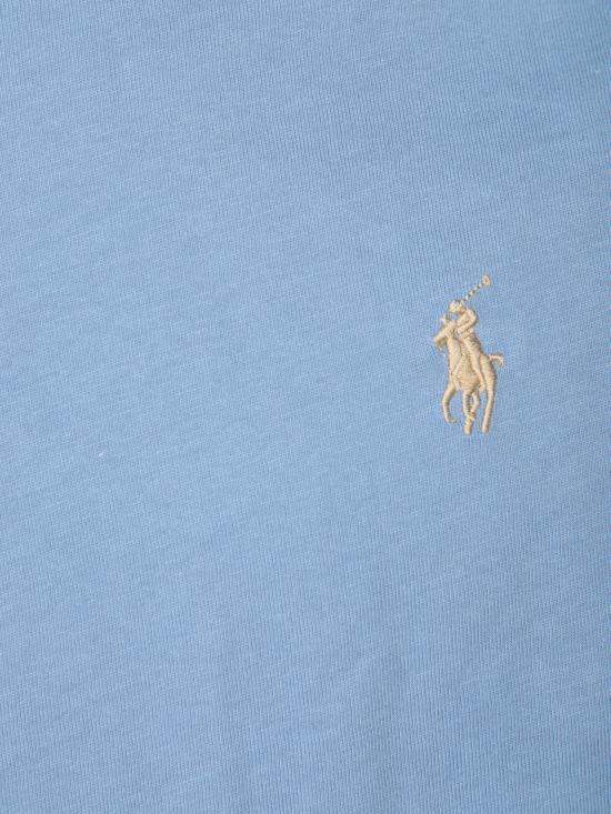 26FW 폴로 랄프로렌 포니로고 자수 반팔 티셔츠 710671438 430 Blue - POLO RALPH LAUREN