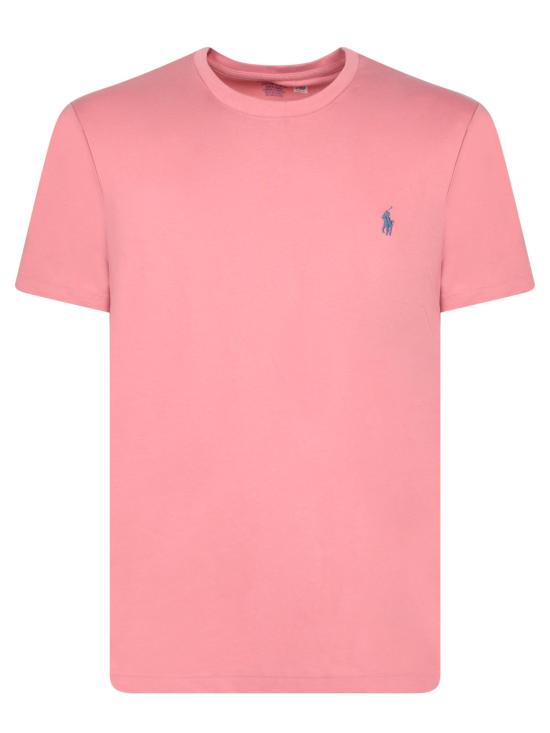 26FW 폴로 랄프로렌 포니로고 자수 반팔 티셔츠 710671438 433 Pink