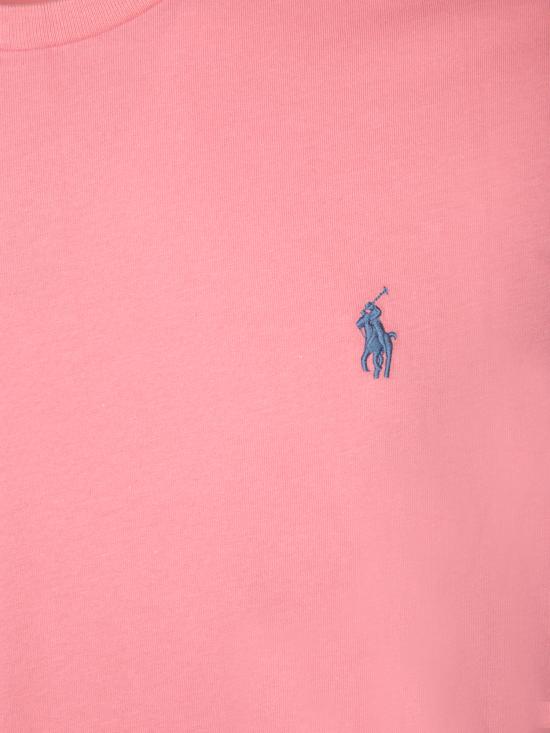 26FW 폴로 랄프로렌 포니로고 자수 반팔 티셔츠 710671438 433 Pink - POLO RALPH LAUREN