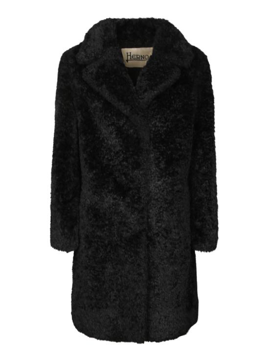 26FW 에르노 컬리 얼터너티브 퍼 코트 GC000503D 12421 9300 Black