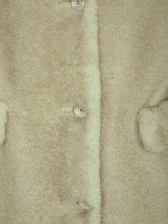 26FW 에르노 얼터너티브 멜란지 밍크 퍼 코트 GC000545D 12739 1985 White - HERNO