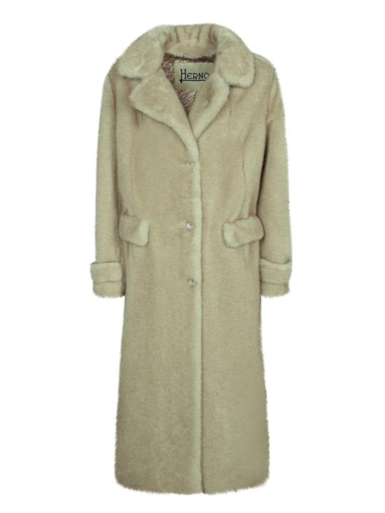 26FW 에르노 얼터너티브 멜란지 밍크 퍼 코트 GC000545D 12739 1985 White