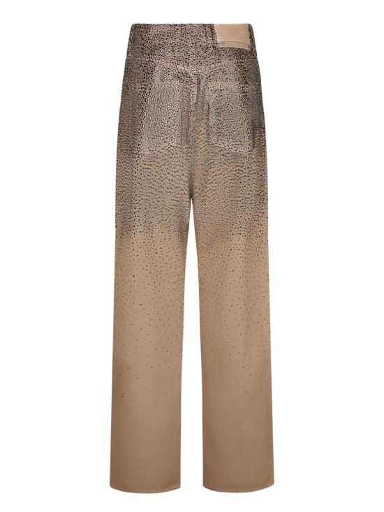 26FW 골든구스 그라디언트 스와로브스키 이펙트 코튼 팬츠 GWP00844 P002075 15184 Brown - GOLDEN GOOSE
