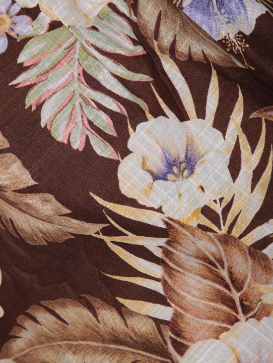 26FW 짐머만 민소매 티셔츠 3778TSS254 CHCMULFLO Brown - ZIMMERMANN
