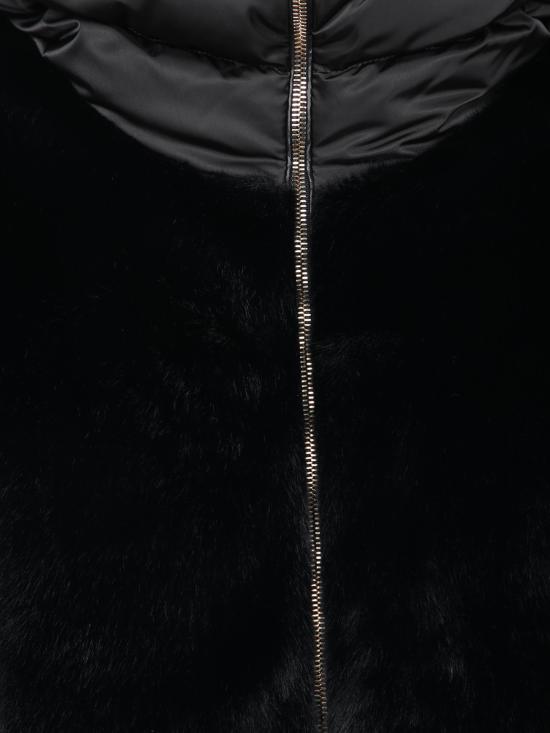 26FW 에르노 새틴 & 레이디 얼터너티브 퍼 케이프 다운 자켓 PI002132D 12170Z 9300 Black - HERNO