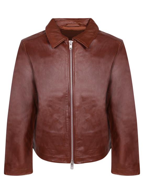 26FW 선플라워 가죽 자켓 6041 COGNAC Brown