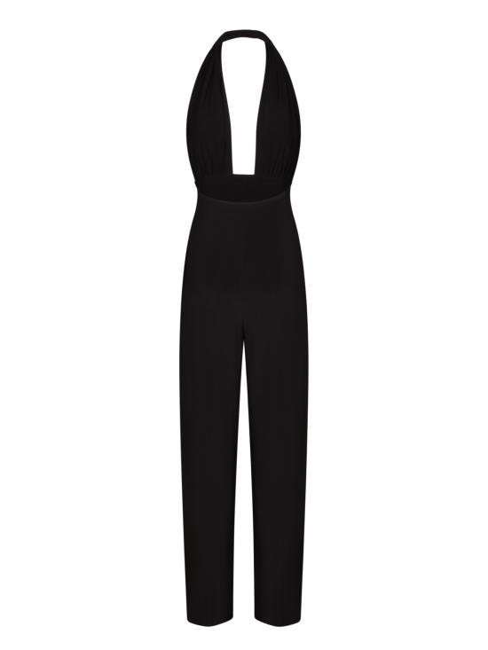 26FW 노마카말리 점프수트 KK225J PLQ38 001 Black - NORMA KAMALI